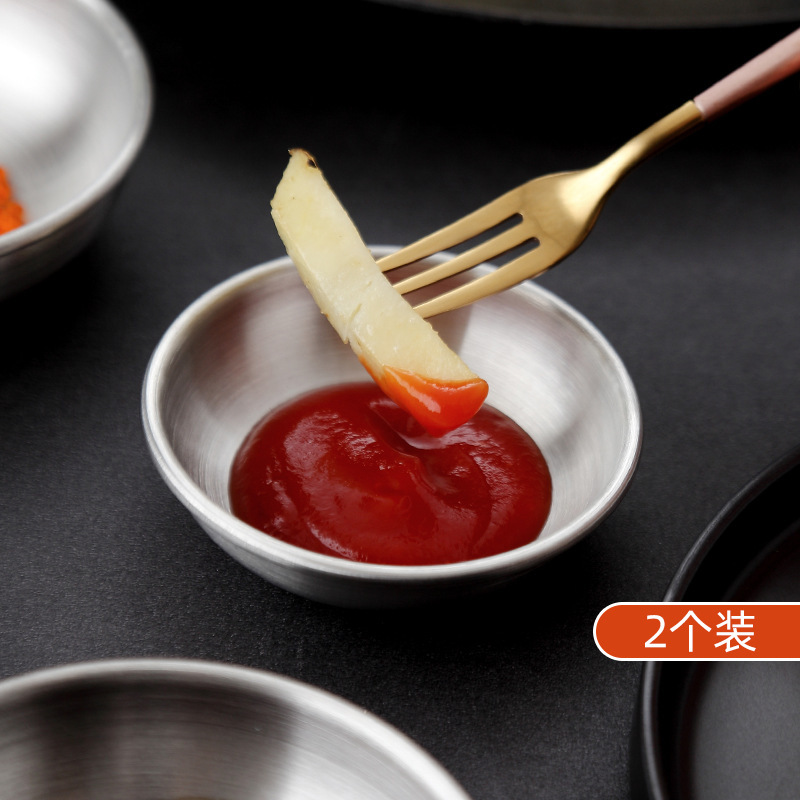 韓国料理家庭用調味料皿ステンレス小皿ソース皿|undefined