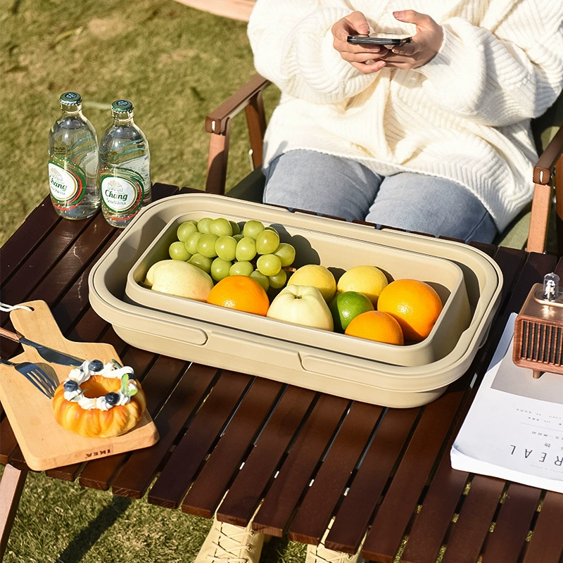 Handheld universal storage system for camping, foldable storage box
