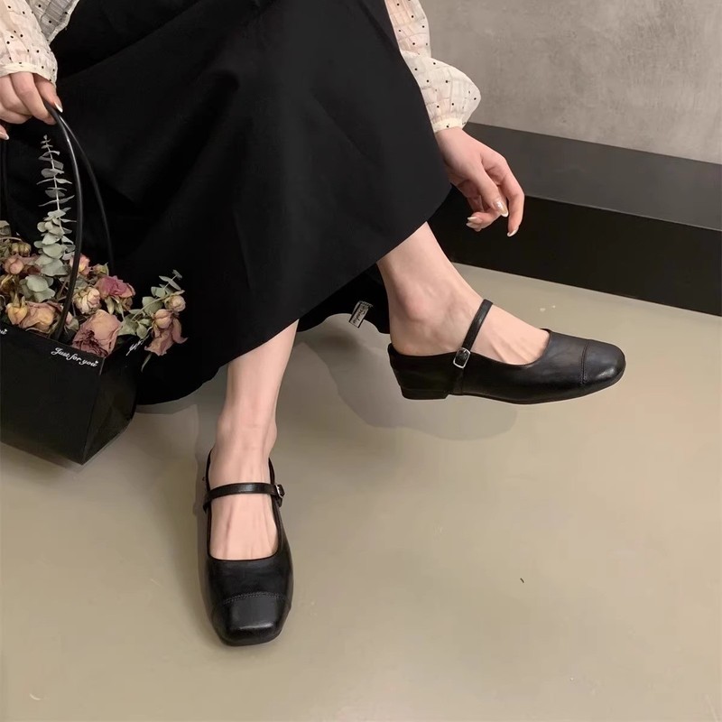 インナー高さ増加厚底シルバーシューズつま先ハーフスリッパ女性の夏のフレンチサンダルフェアリースタイルメリージェーンシューズ|undefined
