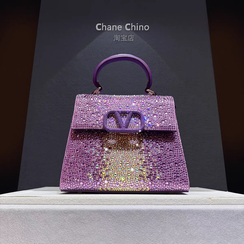 Authentic High-End Luxury Women's Handbag with Diamonds, 2025 Autumn and Winter New Wedding Bag, Zodiac Year Single Shoulder Crossbody