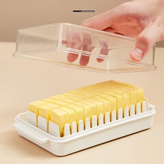 バターカット箱バター豆腐切り器冷蔵庫保存ケース蓋付きチーズ収納ケース