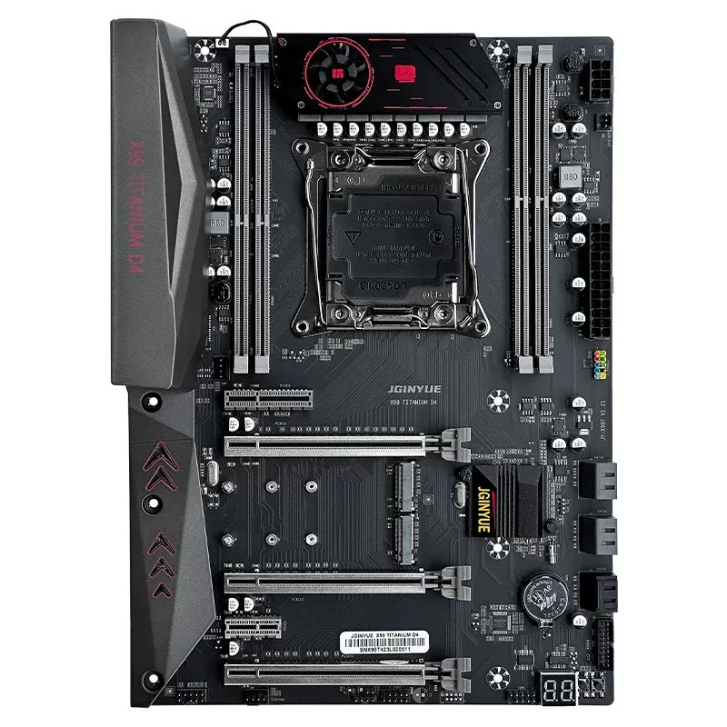 Новая материнская плата Jingyue X99 X99-Ti D4 Plus 4 канала 10 слоев PCB 8 элементов питания
