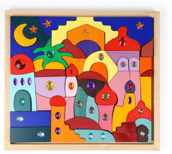 Bloques de construcción de arco iris para niños de madera juguetes bebé color cognición educación infantil altura apilamiento 3-10 años Juguetes