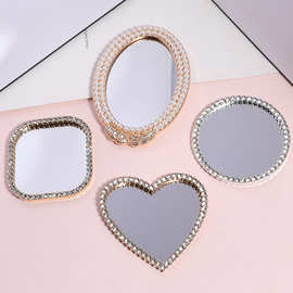 玻璃镜子珍珠  diy手机壳水钻珍珠镜手工制作装饰饰品饰品配件