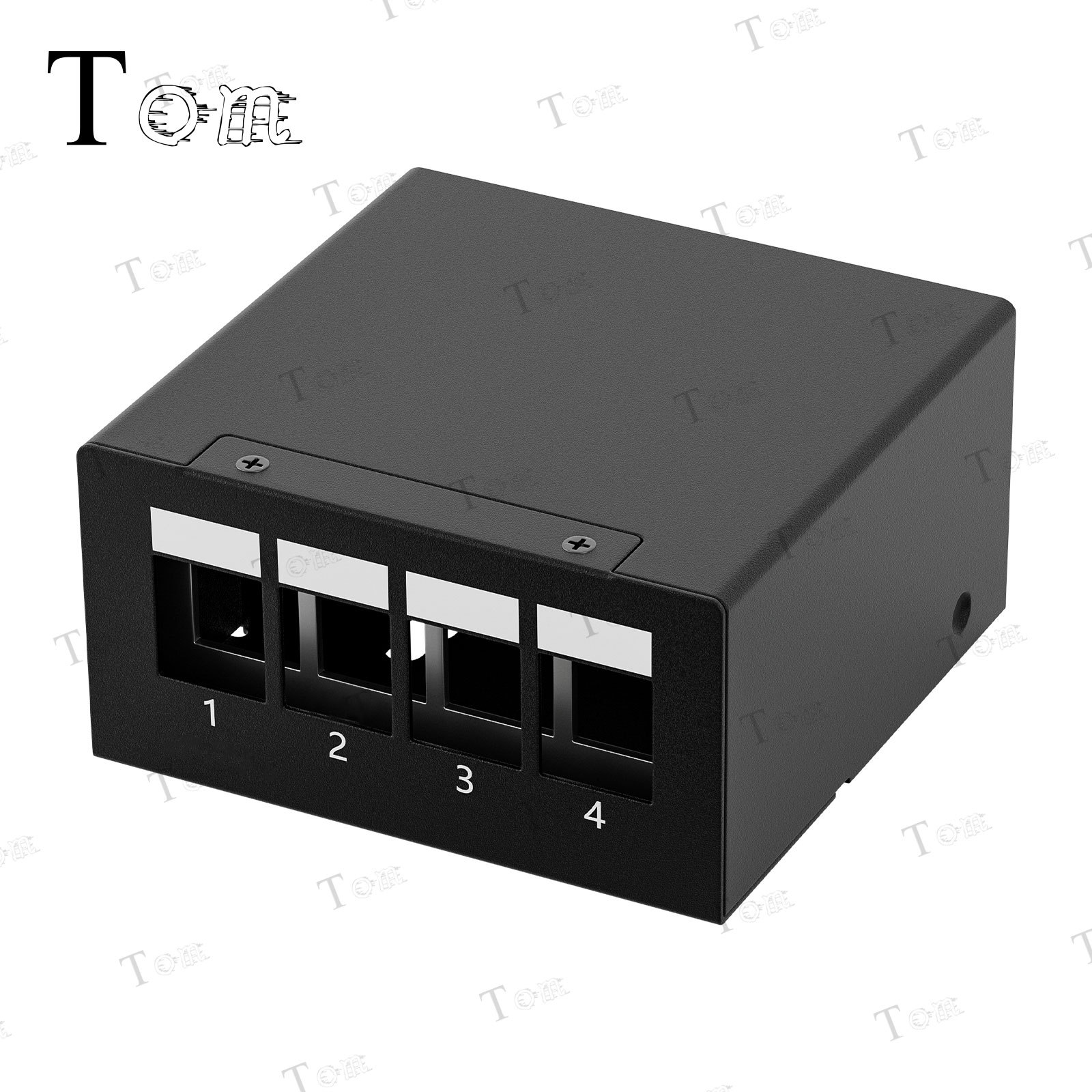 滑盖式屏蔽空架 网络配线架 4口屏蔽空配线架