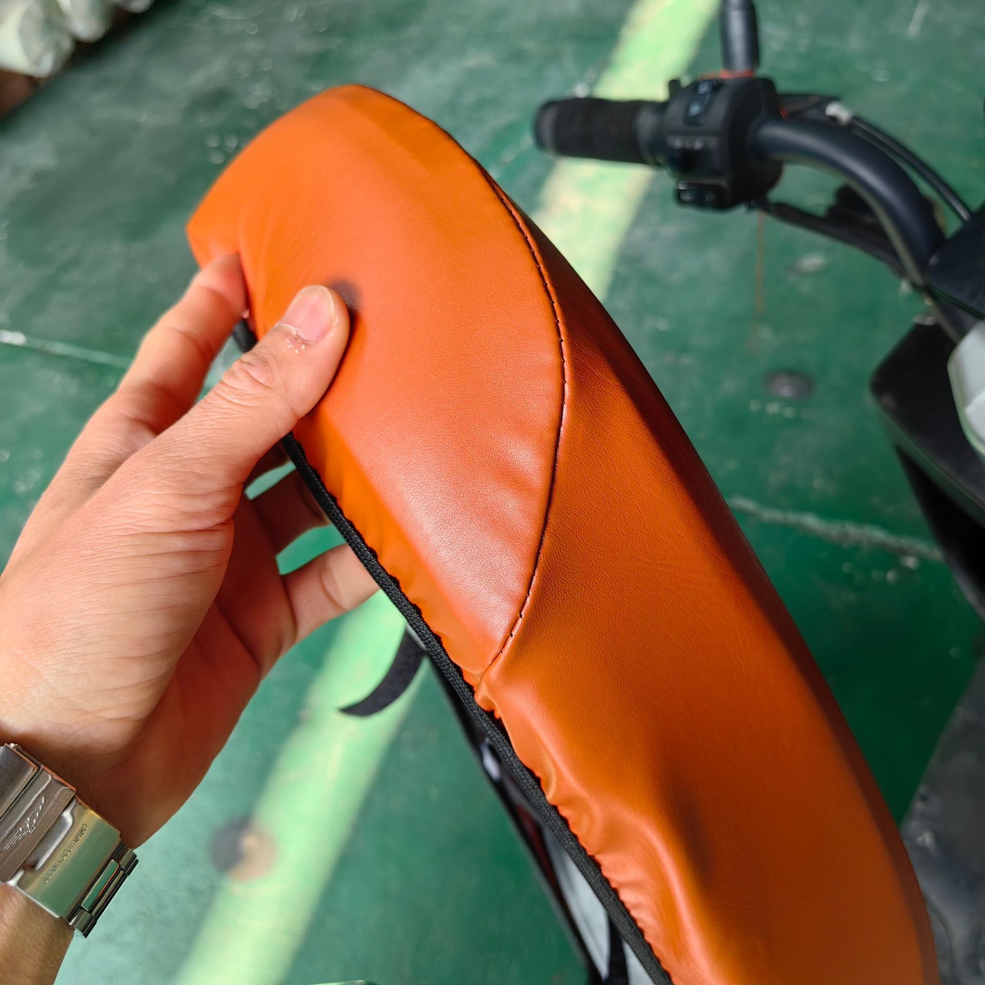Moshuntong electric car cushion cover motorcycle waterproof sun protection cover scooter high elastic fitted chair cover