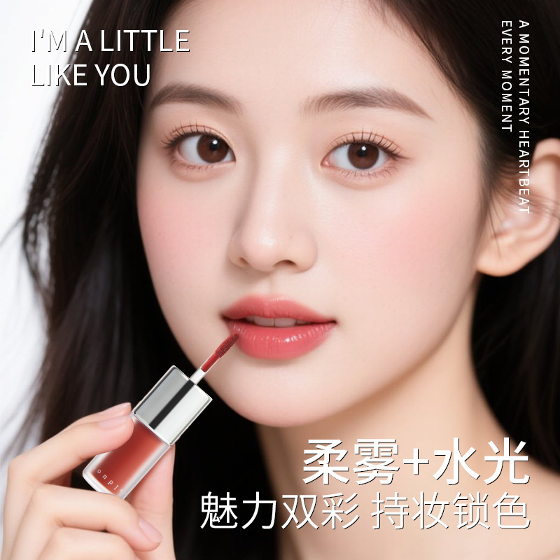 Lilinzhi-L048 ミストパーティーダブルエンドリップグレーズリップスティックミラーリップノンスティックカップフェードマットリップスティック|undefined