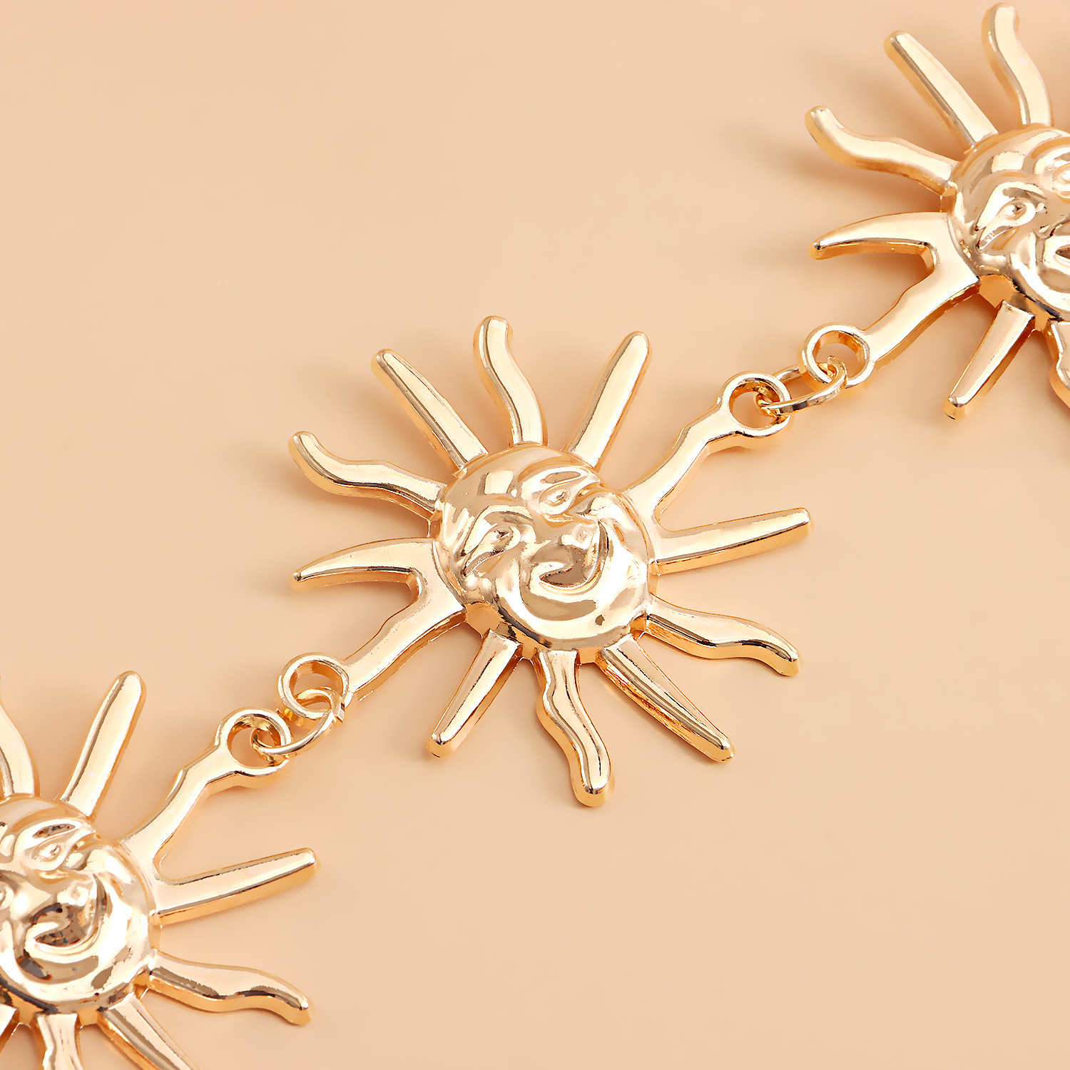 Women'S Gender Plating Design Sexy Sun Belt Metal Plating Women'S Chain Belts
