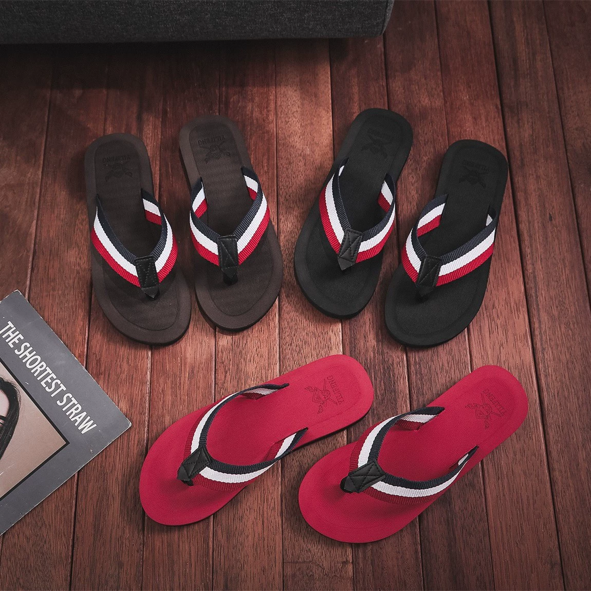 Шлепанцы, мужская летняя верхняя одежда, сандалии и тапочки, мужские пляжные сэндвичи с мягкой подошвой, модные повседневные Нескользящие персонализированные модные мужские