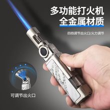 新款喷枪打火机防风可调火焰角度充气喷枪可户外烧烤露营野炊引火