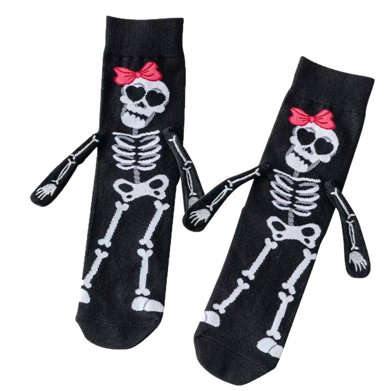 欧米のins風の中で筒のカボチャの靴下のハロウィンのアイデアは手をつないで靴下をつないでかわいいです。|undefined