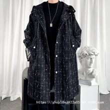 呢子外套男生秋冬季新款风衣男韩版中长款过膝休闲春秋款毛呢批发