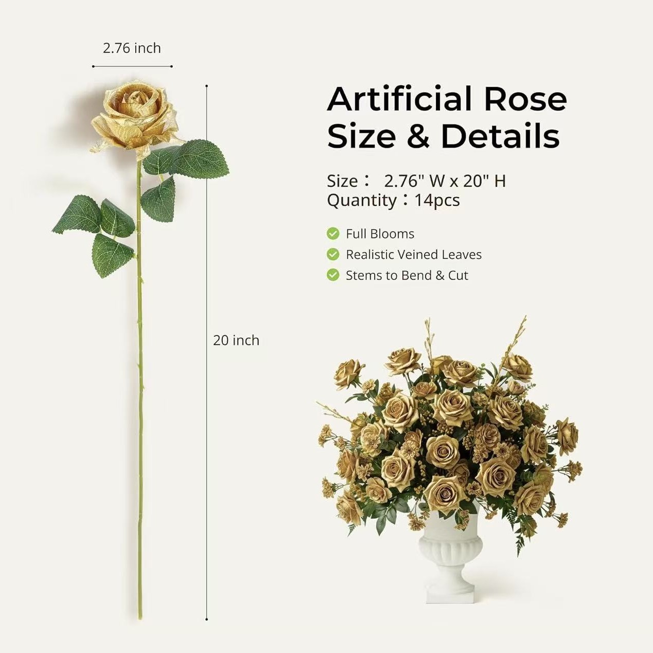 Rosa Artificial Estilo Gótico Seda Decorativo para Halloween y Fotografía image 20