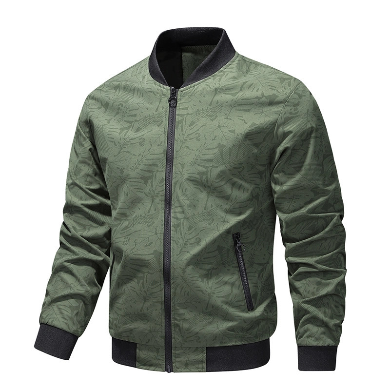 Jackets, Cross-Border Spring and Autumn Jackets, Men's Simple Youth Jackets, Zipper Bags, High-Quality Fabrics, Large Quantities in Stock