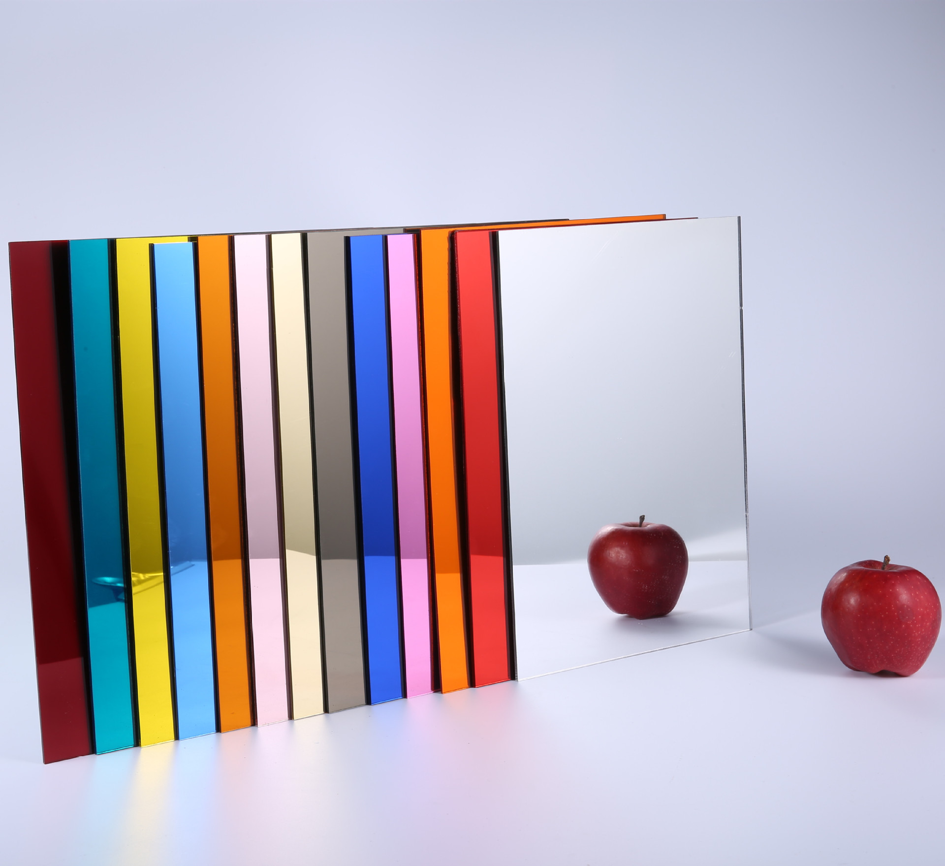 银色玫瑰金镜有机亚克力镜面 室内装饰塑料 婚礼请柬 镜面板材