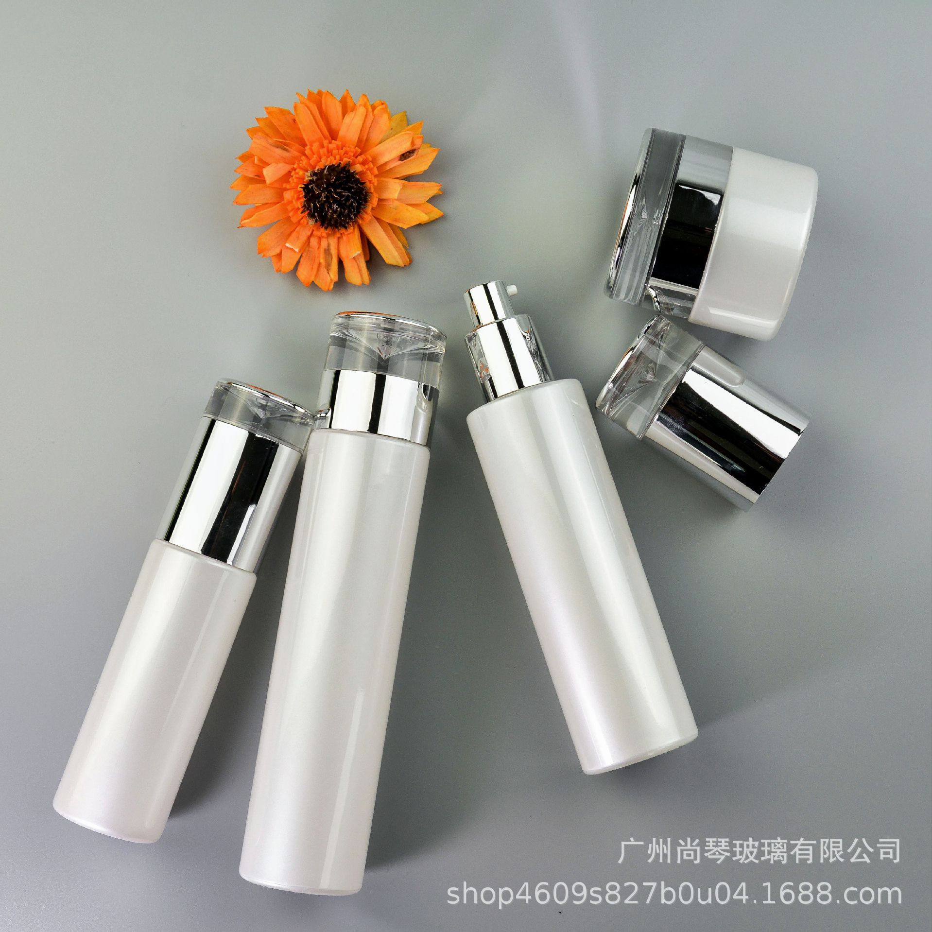 Fabricante auto-operado en stock 20G-50g crema botella 120ml loción esencia una gota de agua cosmética conjunto botella