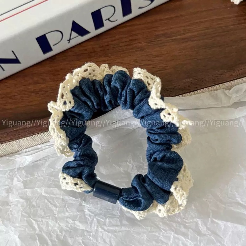 韩版点点花边新款耐用小肠高端发圈橡皮筋高弹力发绳头绳头发发饰|undefined
