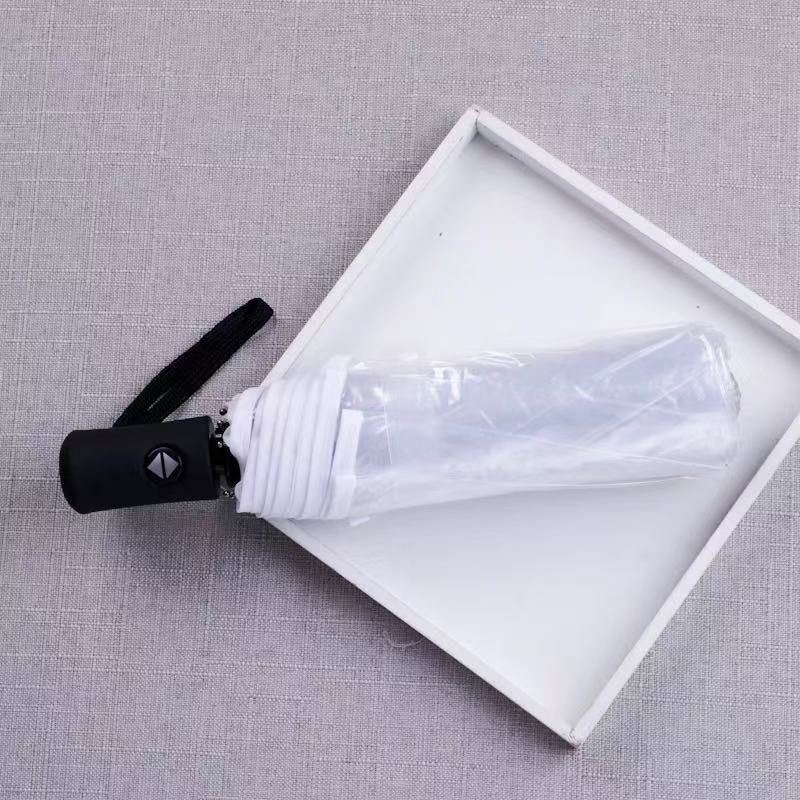 Beaver Loopy totalmente automático plegable paraguas transparentes de dibujos animados red paraguas rojo estudiantes lindos niños ins nicho engrosado