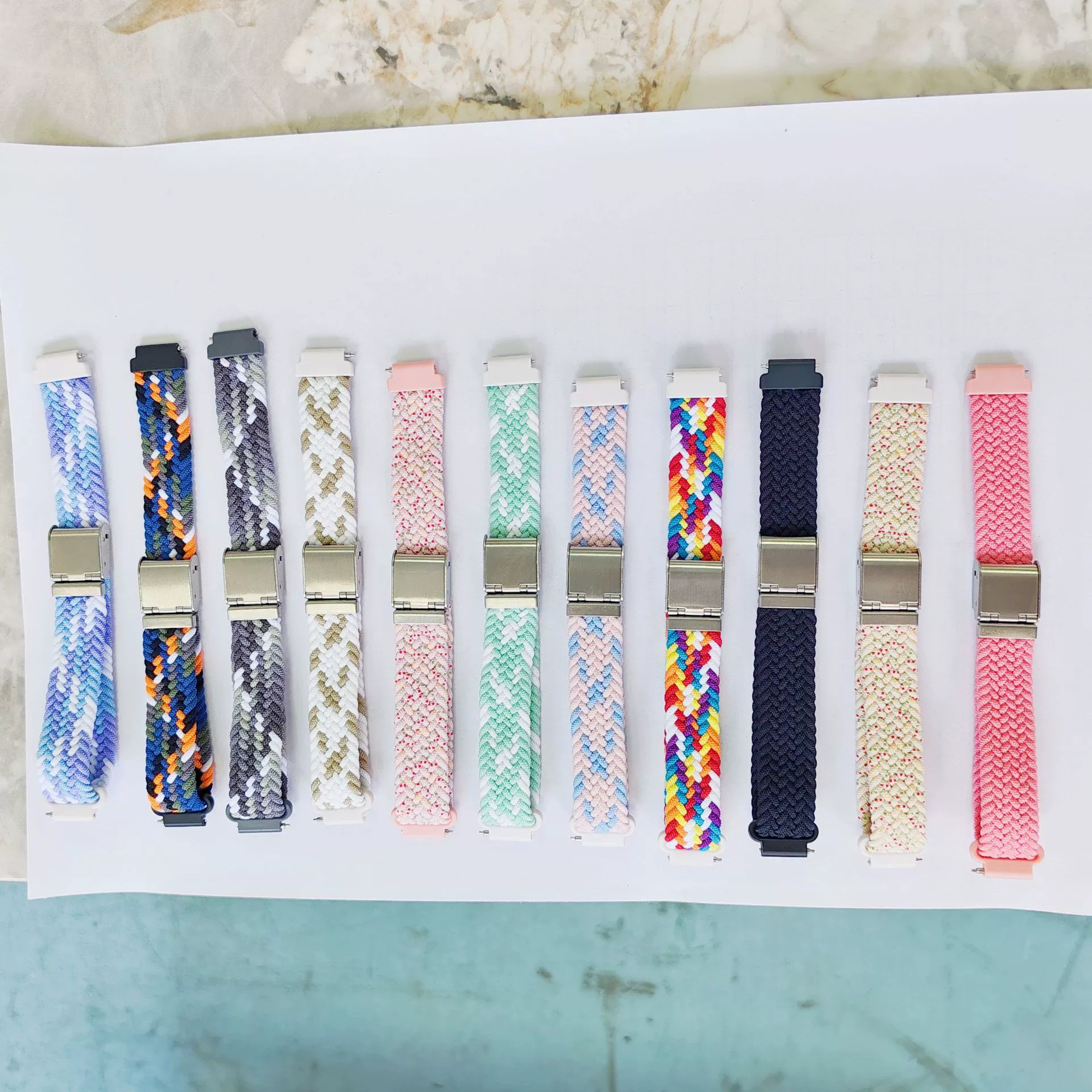 Нейлоновый плетеный ремешок для часов, совместимый с Xiaomi Mi Band и Huawei, 12 мм, модный, быстросъемный, хит продаж на международном рынке