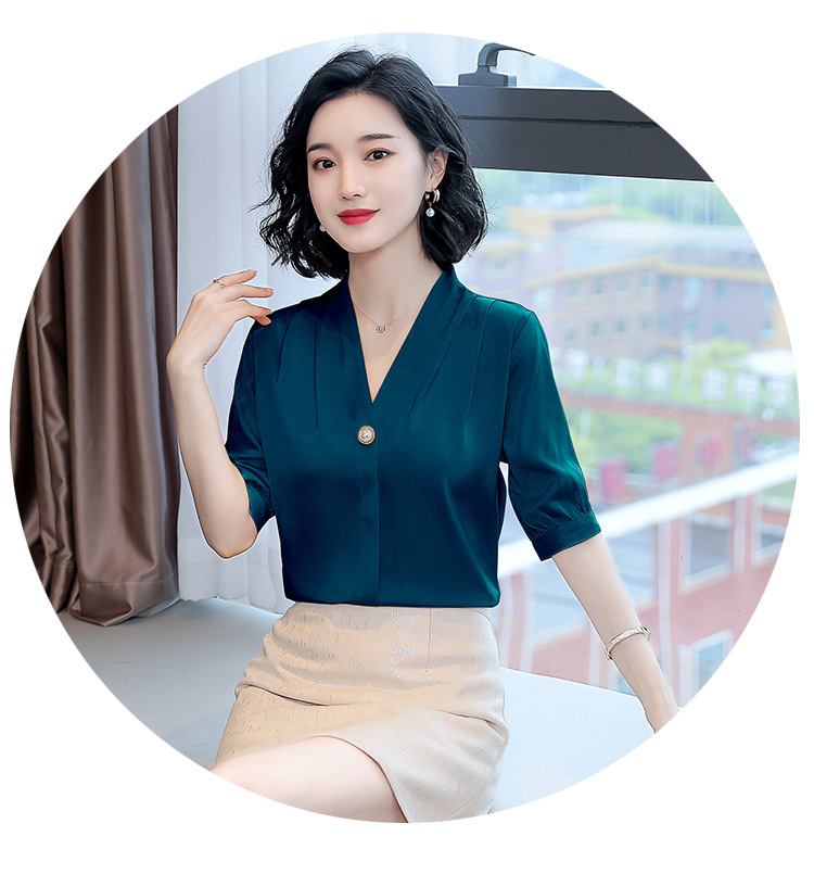 B6753 1520K ÁO SƠ MI NỮ SHED)ST MÙA HÈ THỜI TRANG NỮ ĐỒ CÔNG SỞLỤA TƠ TẰM G04 SẢN PHẨM MỚI