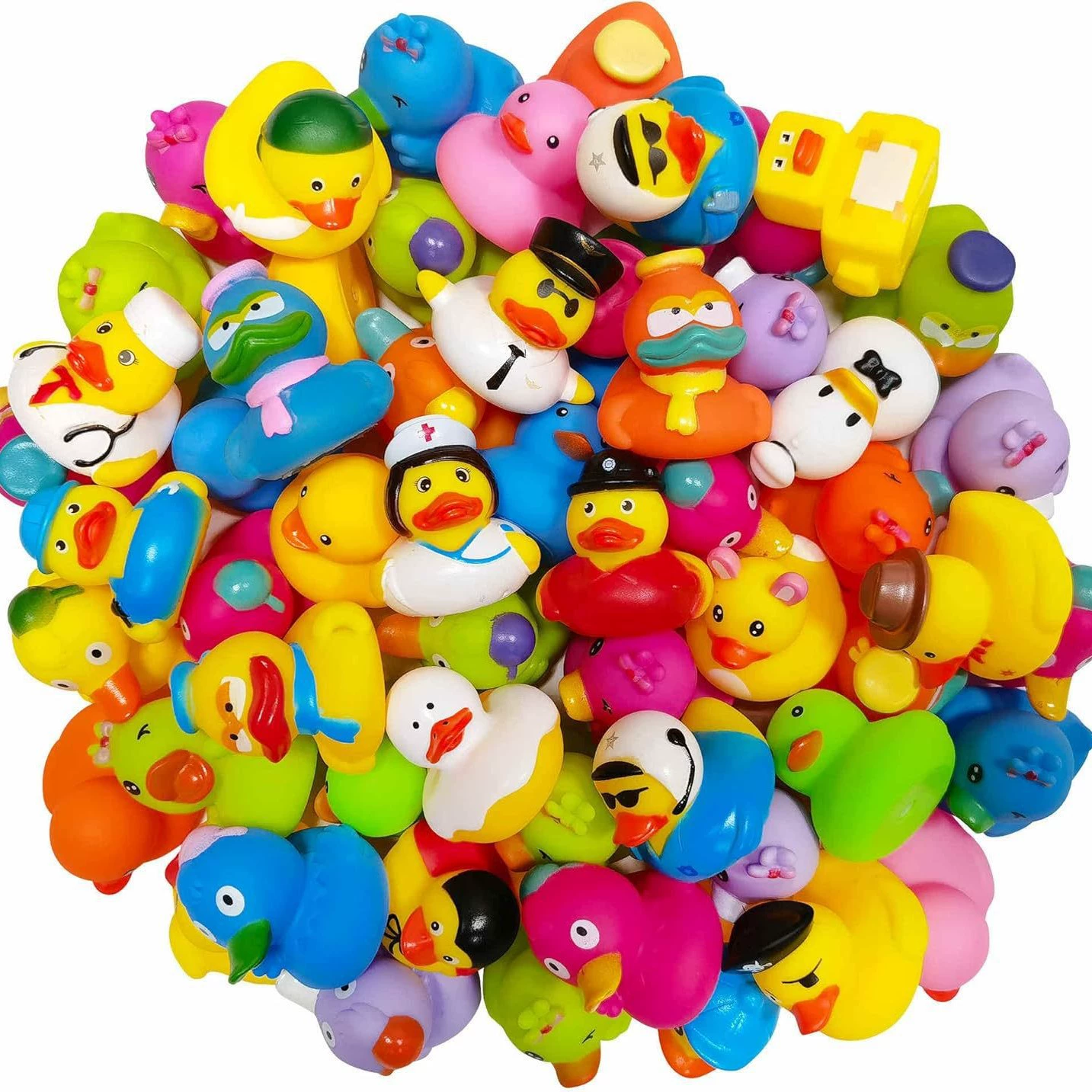 Профессиональная стильная утка, детская игрушка, брызгающая утка, скрипучая виниловая резиновая утка, плавающая игрушка, украшение