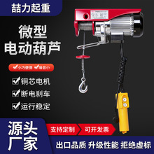 电葫芦批发钢丝绳电动葫芦家用220V小吊机小型提升机微型电动葫芦