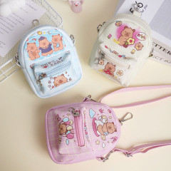 女性用バッグ、人気のカピバラクロスボディバッグ、高見えカピバラポータブルショルダーバッグ、学生収納バッグ