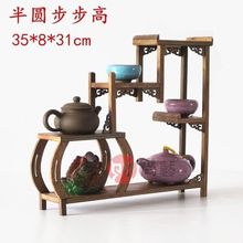 鸡翅木博古架中式小多宝阁茶具架子实木置物架茶壶架摆件架展示架