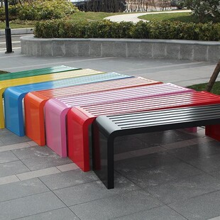 Park Outdoor Leisure Bench Chair Outdoor Courtyard Court Rest Bench Mall Seat Square Outdoor