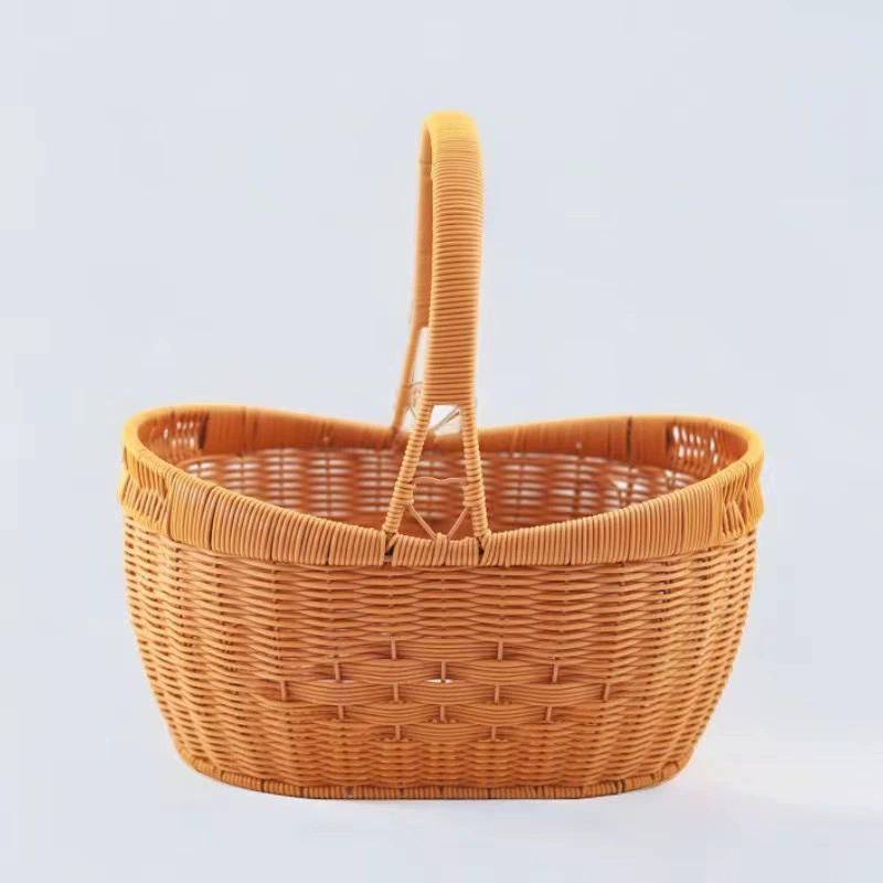 Handheld bar, woven travel basket handmade