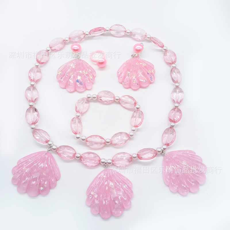 19 타원형 3 핑크 쉘 5개 세트