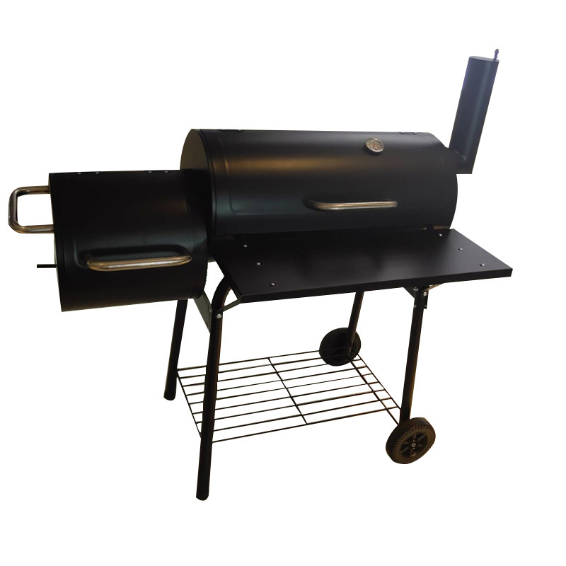 30cm horno de barril de mantequilla de hierro de placa carro de recepción horno de barbacoa horno de carbón horno de humo horno de casa patio horno de carne americana