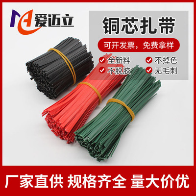 wholesale Vines Binding Core Ligature Cable data line Binding Tie the wire Cable ties Copper core Ligature