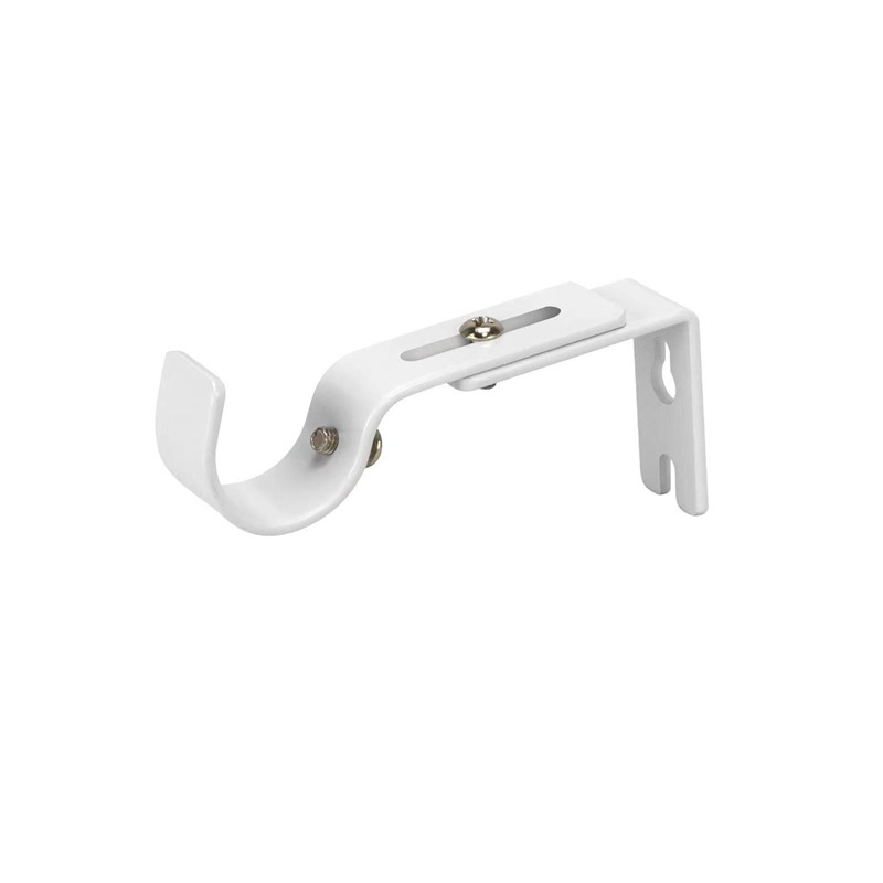 Soporte de barra de cortina reforzado, accesorios para cortinas, soporte de hierro reforzado ajustable, soporte de barra romana, soporte para barra de cortina