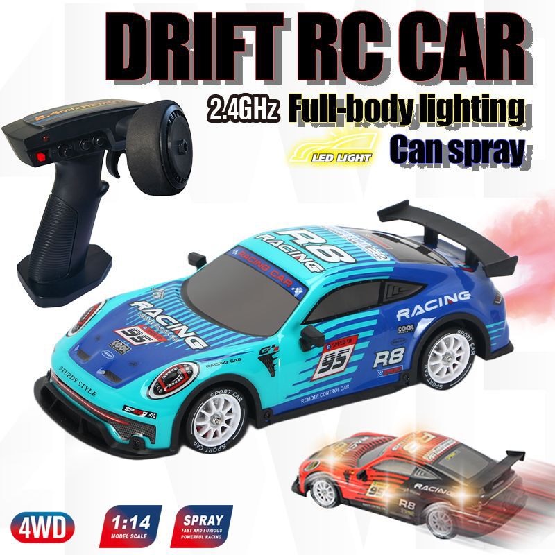 Cross-Border Rc Scale Four-Wheel Drive Drift Remote Control Car Kidsren's Artificial Racing Porsche Racing Model Toy Car