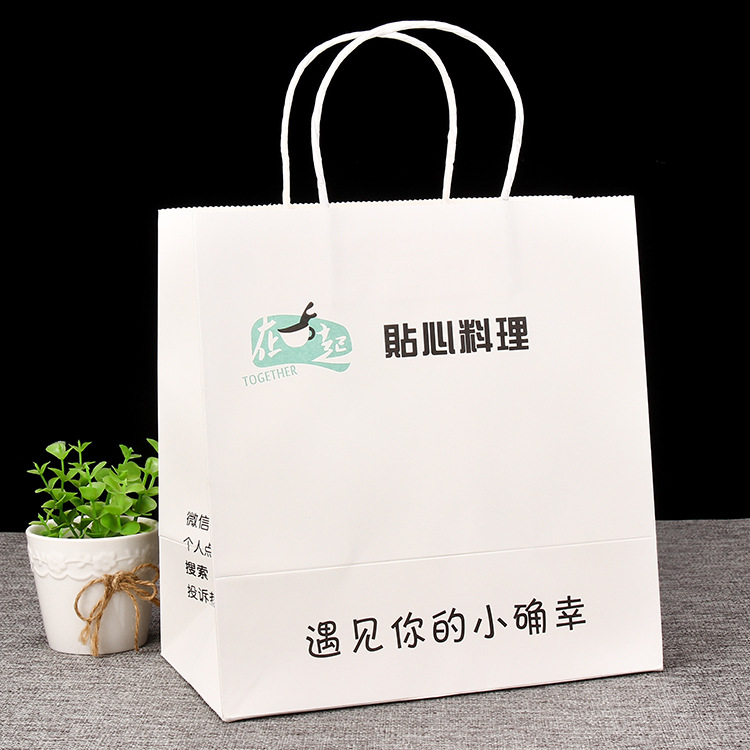 厂家定制手提礼品纸袋塑料牛皮化妆品袋公司购物袋小批量