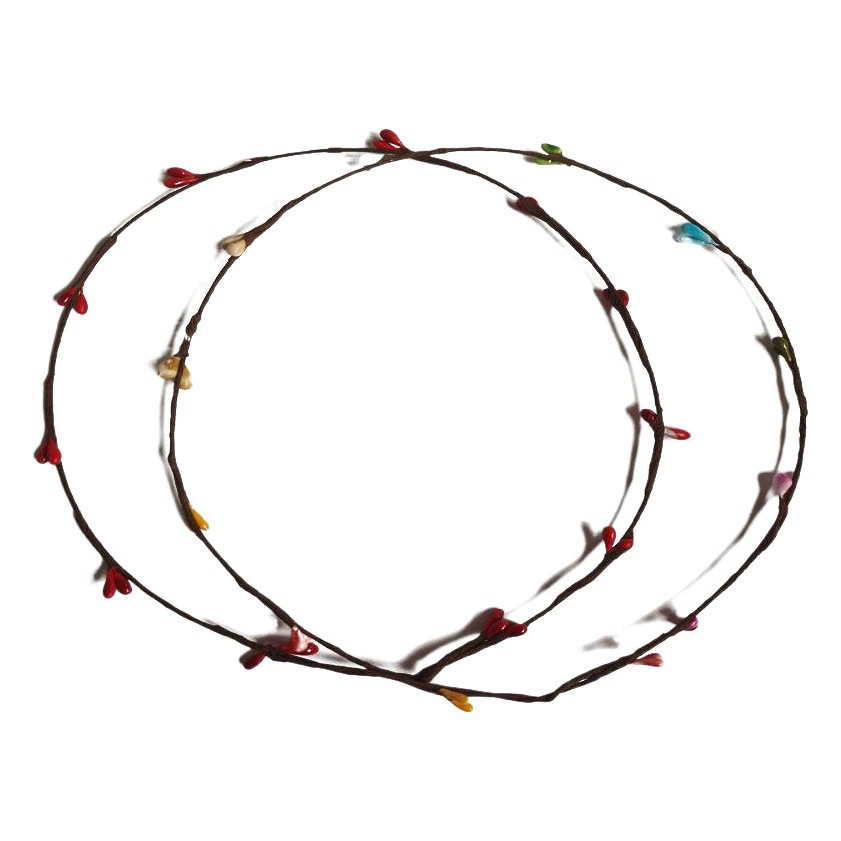 Аксессуары для гирлянд в пасторальном стиле из ротанга DIY материал ручной работы 65 см красочная ягодная проволока аксессуары из ротанга тканые аксессуары