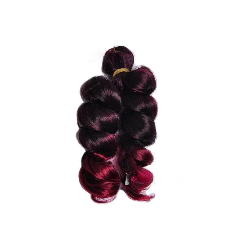 Fábrica directa de 12 pulgadas French Loose Curl Crochet Hair nuevo estilo de cabello de crochet africano