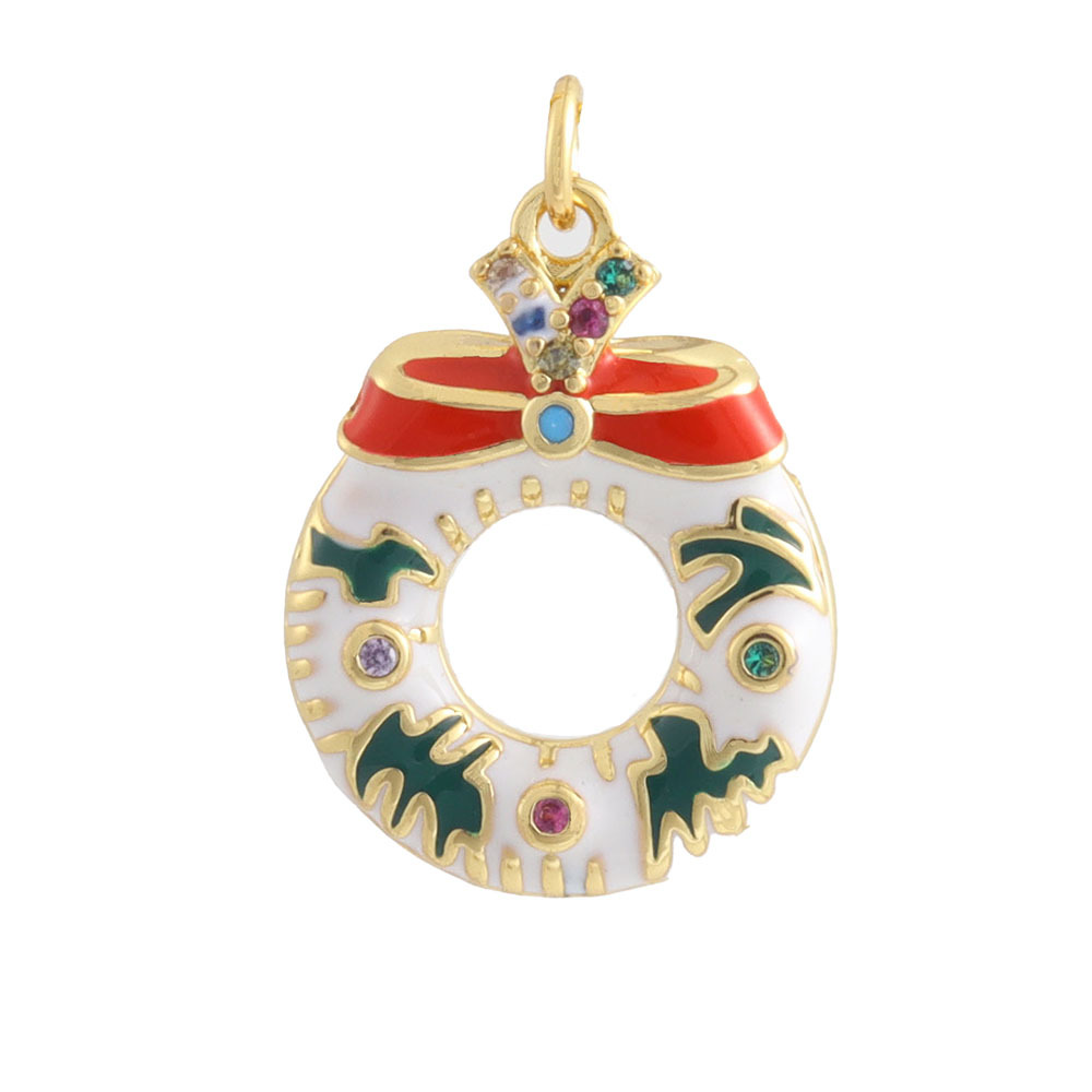 3g Weight Pendant Jewelry Making Type 15 * 22mm Jewelry Making Size Zircon Inlay Material DIY Jewelry Accessories Classification 1 Piece Quantity Copper Material Christmas Festival Christmas Tree, Bell, Snowflake Pattern Inlay Design IG Style Style 1 Piece 15 * 22mm Copper Zircon Christmas Tree Bell Snowflake Pendant 11