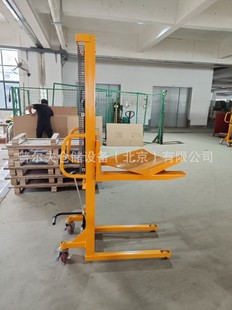 Manual hydraulic stacker pallet truck warehouse logistics simple lift stacker 1 ton 2 ton forklift
