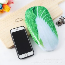 C韩国创意个性学生3d食材蔬菜毛绒笔袋大笔盒学生文具批发