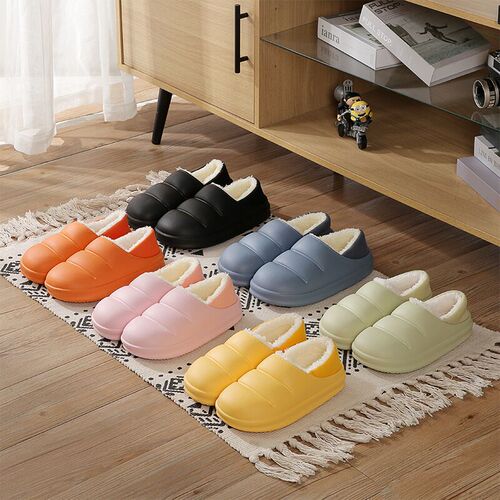 Cross-border Internet celebrity warm bag with thick plush confinement snow boots for men and women cotton slippers supermarket physical wholesale