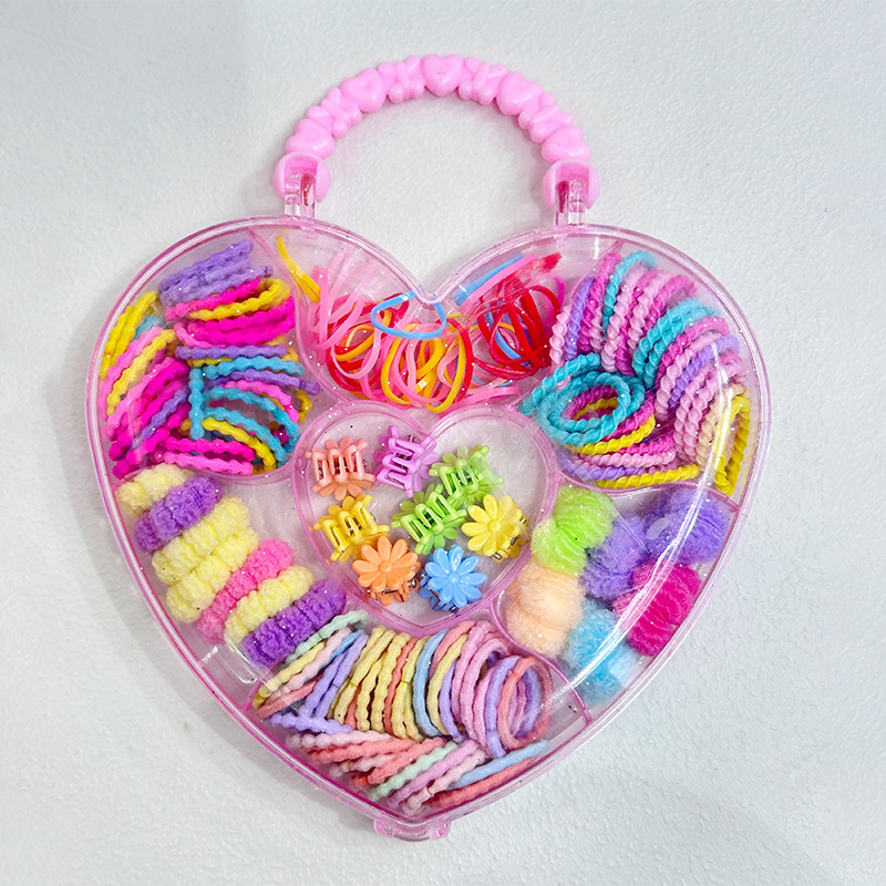 Juego de Accesorios para el Cabello Infantil con Caja de Regalo de Plástico y Resina para Niñas