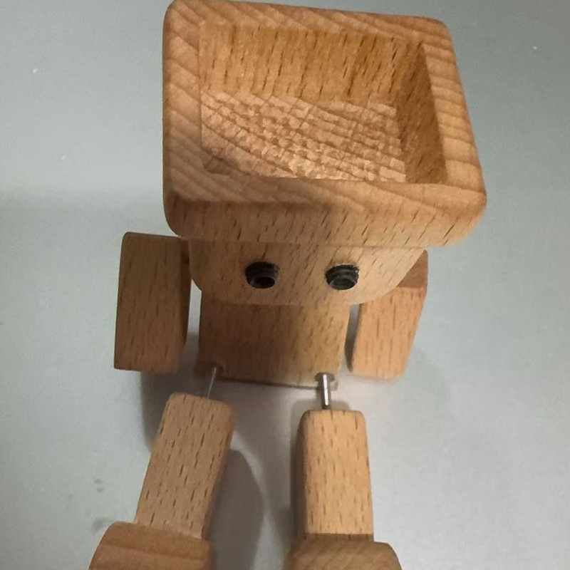 跨境潮流Shaking Feet Wooden Doll木头人汽车装饰摆件|undefined