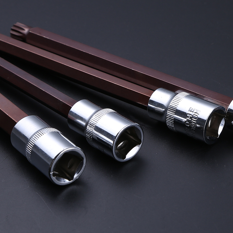 1/2大飞电动扳手加长压批旋具套筒梅花星批头12角内六角组合套装