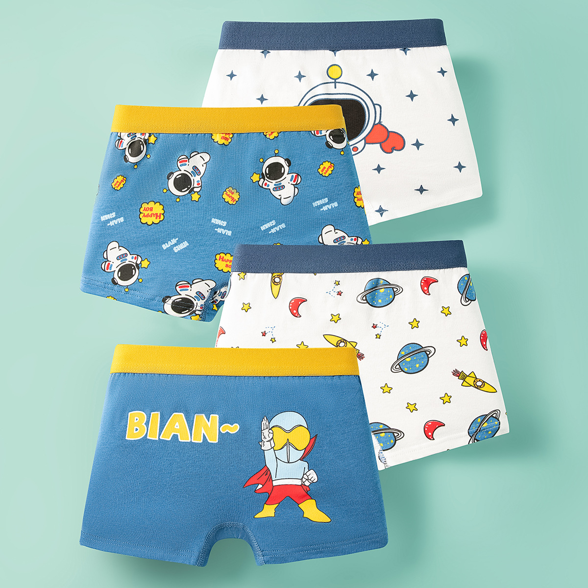 Ropa interior para niños pantalones cortos de boxeador para niños Clase de verano Pantalones cortos de boxeador de algodón puro al por mayor pantalones de adolescentes entrega de una sola pieza