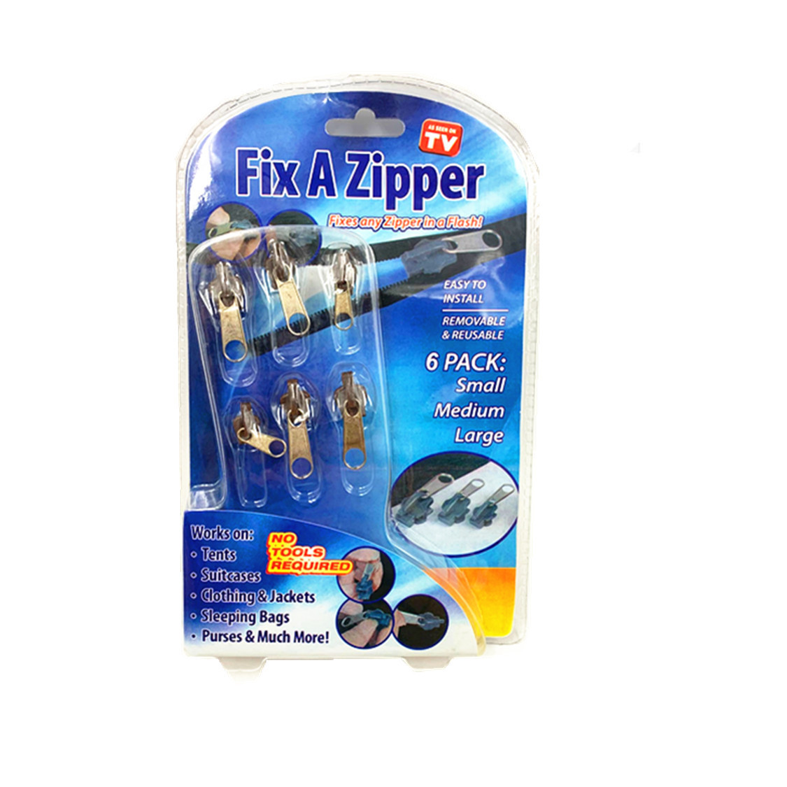 现货拉链头 fix a zipper 6 Pack opp袋包装