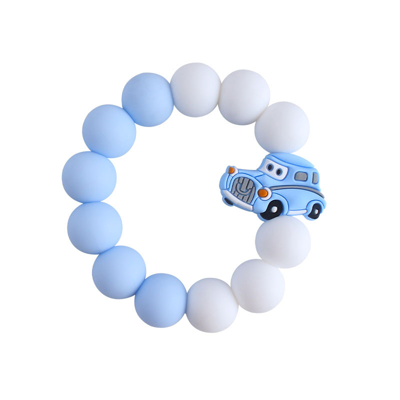 Nuevo DIY creativo de dibujos animados de silicona juguete bebé animal de dibujos animados aguacate pulsera de silicona teether stick