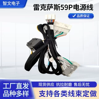 天籁26P低频车载线束转接线 雷克萨斯高配电源线 59P胶壳端子线