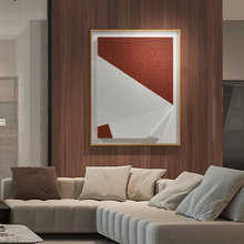 客厅装饰画现代简约沙发背景墙砂岩肌理挂画餐厅抽象3D浮雕立体画